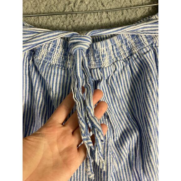 beachlunchlounge Women's Striped Wide-Leg Pants‎ Blue Size S - Picture 7 of 9